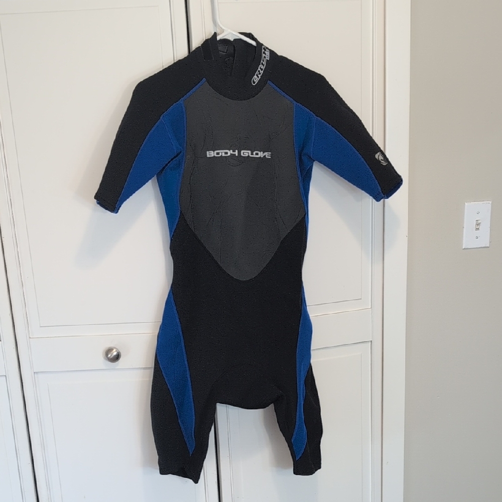 Body Glove Men's Black and Blue Wetsuit Shortie Crush 2:1 Spring Suit Water